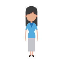 character woman people standing image vector illustration