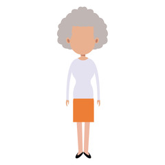character woman people standing image vector illustration