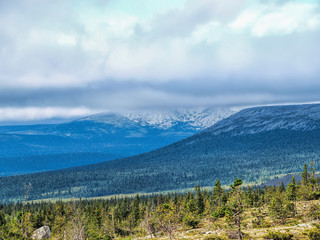 Mountain Isherim. The Puttump Plateau. North Ural