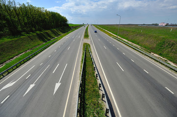Highway on a sunny day