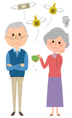 シニアカップル　金欠