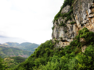 Rain storm over the mountain