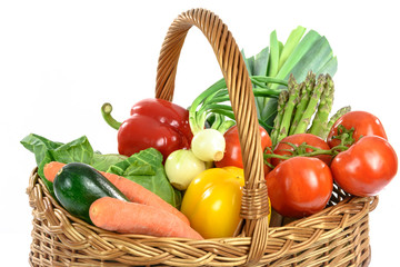 Basket full of vegetables