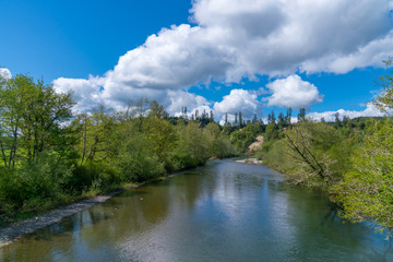 River And Clouds