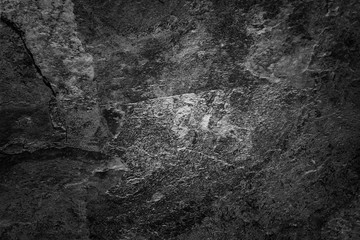 Naklejka premium Dark slate stone black wall