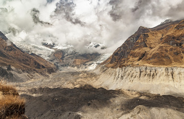 Wschodni lodowiec Annapurny, Nepal, Himalaje