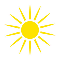 sun vector symbol icon design. Beautiful illustration isolated on white background