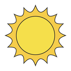 sun vector symbol icon design. Beautiful illustration isolated on white background