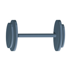 dumbbell weight gym equipment hard image vector illustration
