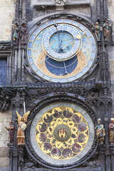 Prague astronomical clock Orloj on Old Town Hall, Prague, Czech Republic
