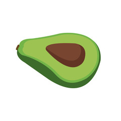 avocado fresh raw food nutrition vector illustration