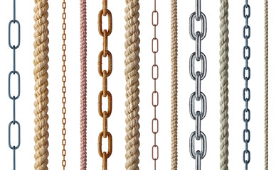 string rope chain metal link steel cord cable line