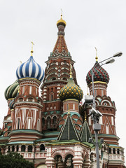 Fototapeta na wymiar Saint Basil's Cathedral in Red Square in Moscow Russia