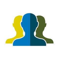 people community network team web shadow vector illustration