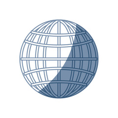 globe connection technology system networking vector illustration