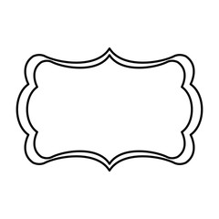 board decoration ornament design line vector illustration