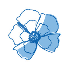 flower decoration floral ornament natural vector illustration