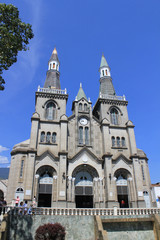 Fototapeta na wymiar Iglesia Parroquial de Nuestra Señora del Rosario de Chiquinquirá. La Estrella, Antioquia, Colombia.