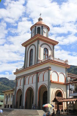 Fototapeta na wymiar Iglesia Parroquial de San Antonio. Támesis, Antioquia, Colombia.