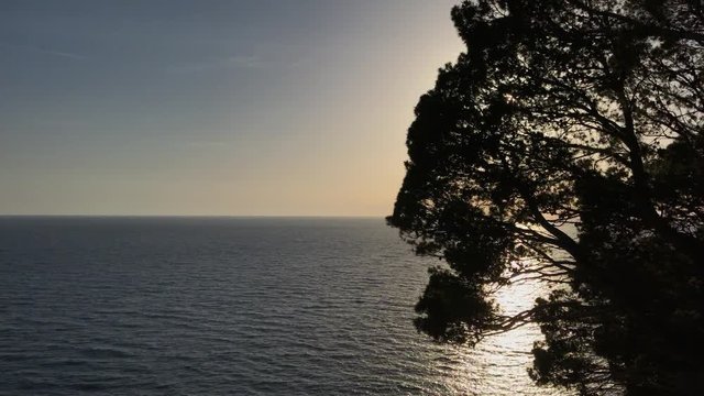 the bay from Tresino hill, south of Italy, 4K