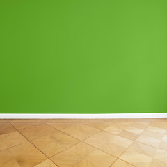 green wall background