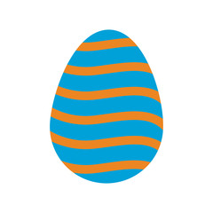 happy easter egg decoration ornament festive vector illustration