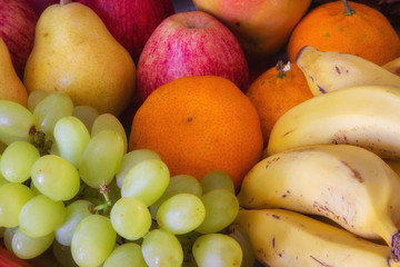 Colorful fresh fruits