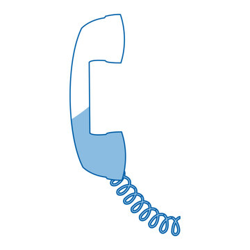 telephone call center service cable vector illustration