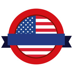 united states of america emblematic seal vector illustration design