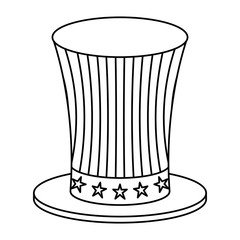 united states of america hat vector illustration design