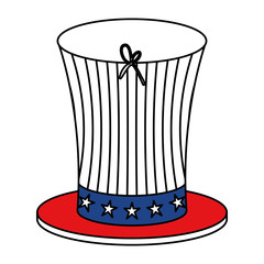 united states of america hat vector illustration design