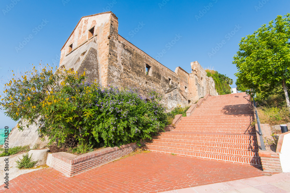 Wall mural historic architecture in maro near nerja,spain