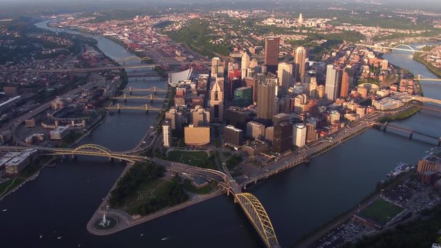 Aerial view of Pittsburgh, Pennsylvania