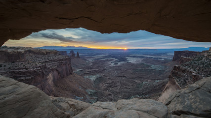 Sunrise Under Mesa Arch - Canyonlands National Park