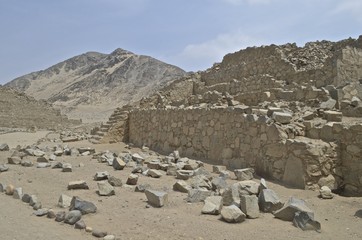 Caral, UNESCO world heritage site and the most ancient city in the Americas. Located in Supe valley, 200km north of Lima, Peru