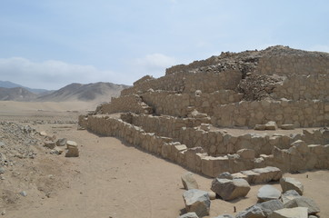 Caral, UNESCO world heritage site and the most ancient city in the Americas. Located in Supe valley, 200km north of Lima, Peru