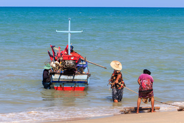 Obraz premium Fisherman boat