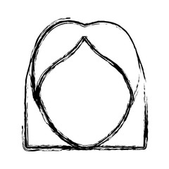 woman icon over white background. vector illustration