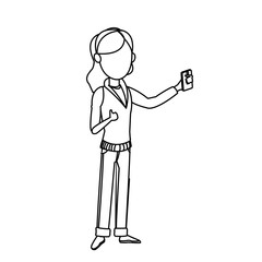 girl tourist travel vacation activity vector illustration