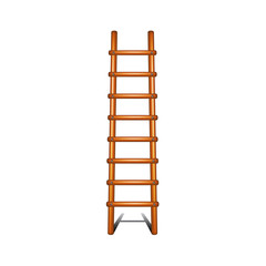 Wooden ladder with shadow leading up 