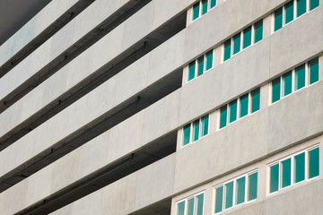 The building and glass windows.