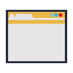 computer interface icon over white background. vector illustration