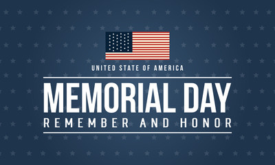 Happy memorial day theme background