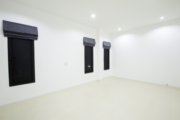 empty white room with window