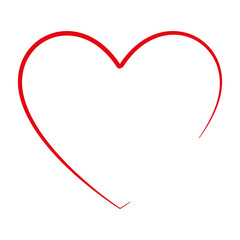heart icon over white background. vector illustration
