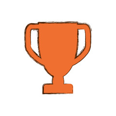 Trophy cup championship icon vector illustration graphic design