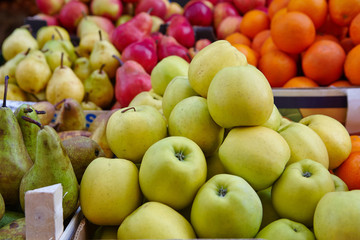fruits on a farm market