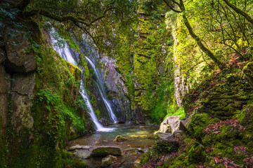 Fraga da Pena waterfall, near the city of Coimbra.Portugal