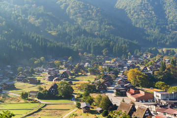 Traditional Japanese Shirakawago village