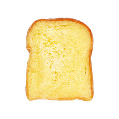 fresh butter bread isolated on white